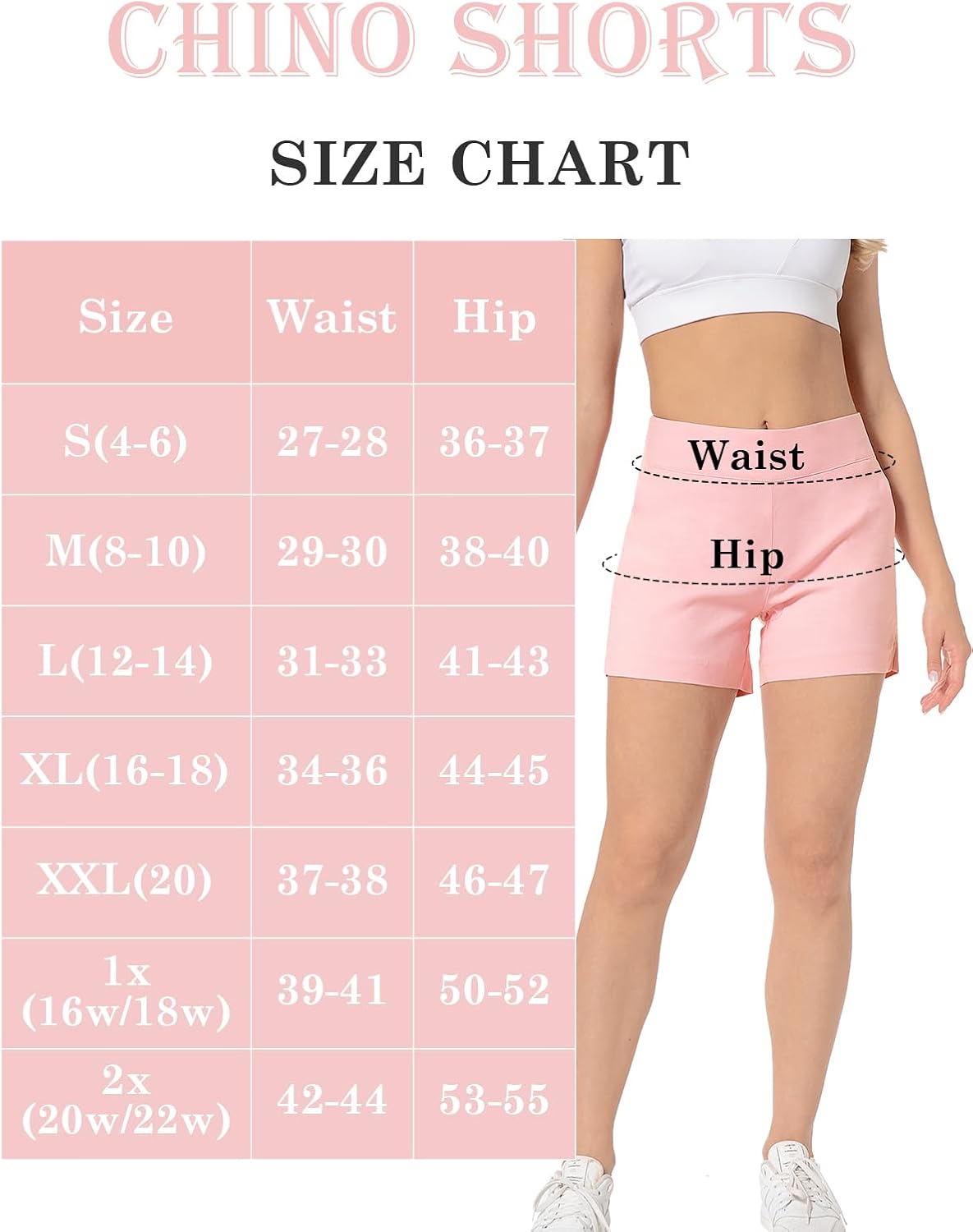 Ultimate Comfort High Waist Chino Shorts