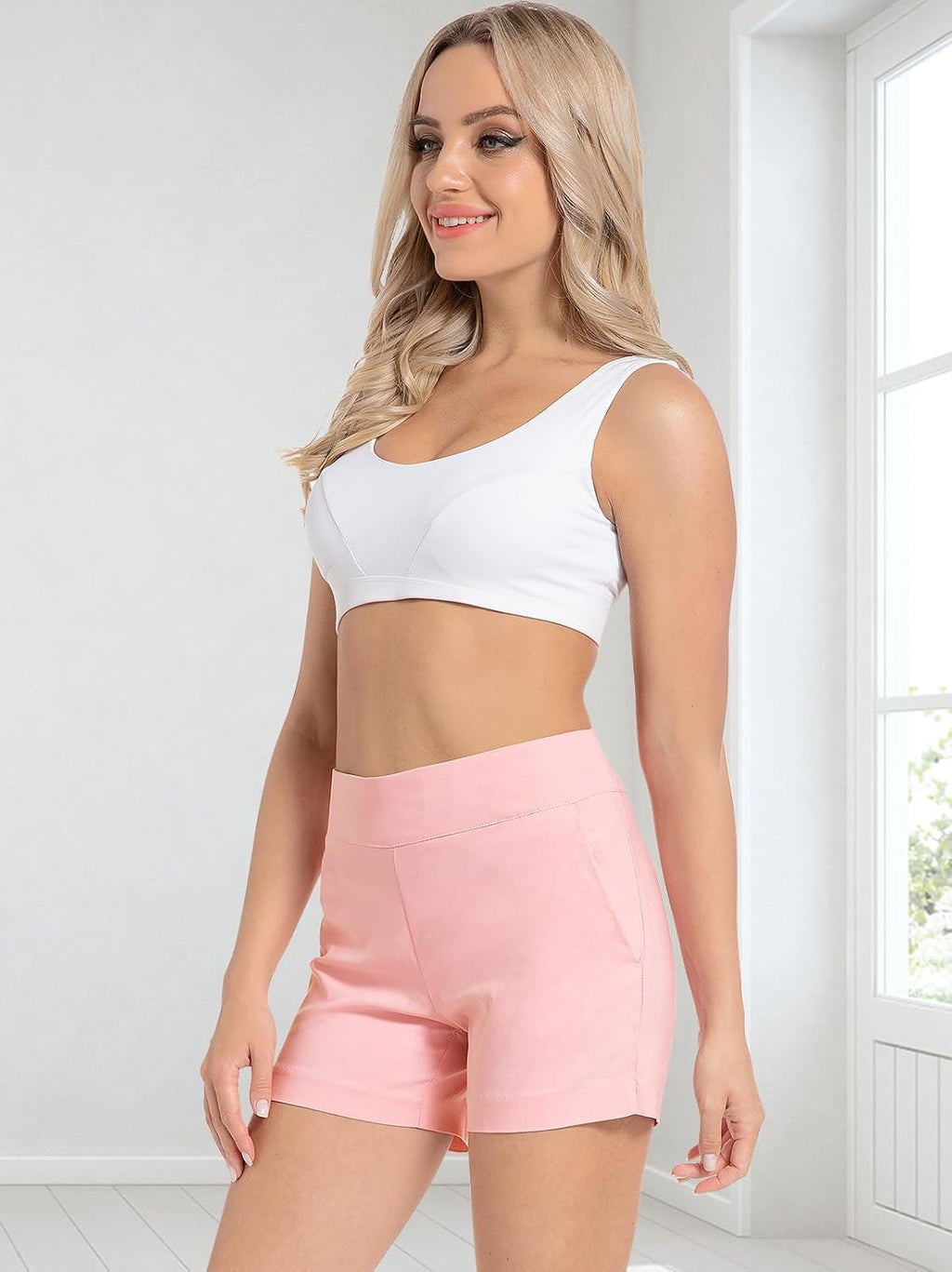 Ultimate Comfort High Waist Chino Shorts